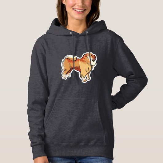 Pull À Capuche Chow Chow ; mignon (Devant)