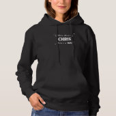 Pull À Capuche Chris Name Dit Design Pour Fier Chrises (Devant)