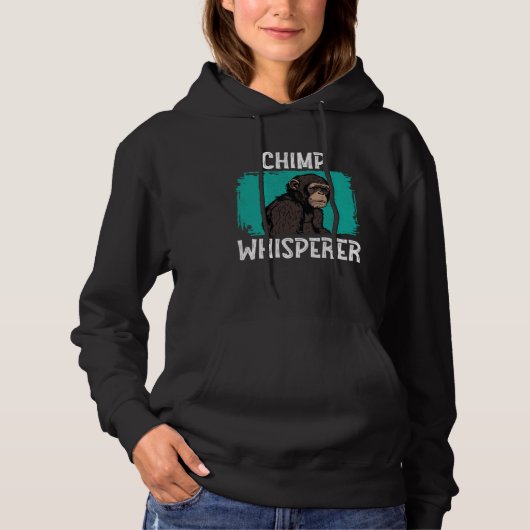 Pull À Capuche Chuchoteur de chimpanzé Chimpanzé Singe Ape Forêt (Devant)