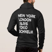 Pull À Capuche Chwelm New York Londres Tokyo Paris Hoodie (Dos)