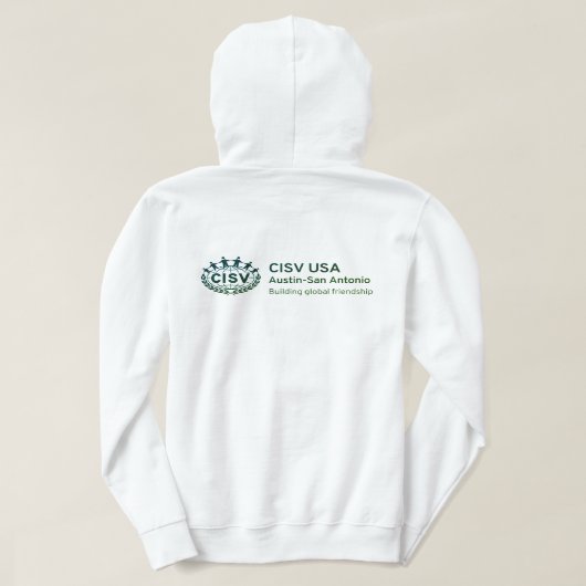 Pull À Capuche CISV Austin "J'aime CISV tellement." Pour femme (Design dos)