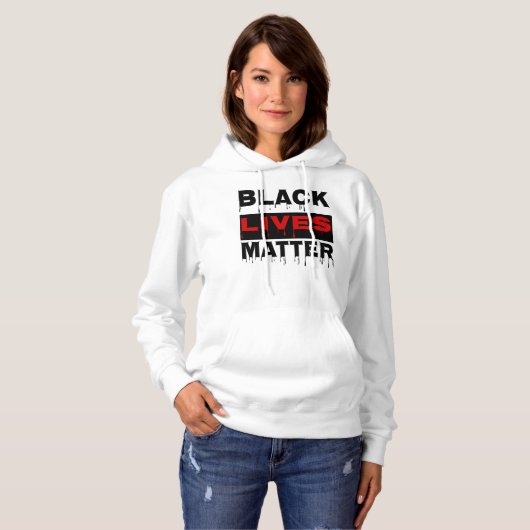 Pull À Capuche 👊 Citation de Black Lives Matter Inspirational (Devant entier)