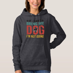 Pull À Capuche Citation de chien vecteur vintage Si je ne peux pa