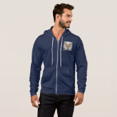 Pull À Capuche Citation de la Constitution de l'Aigle chauve Marb (Devant entier)