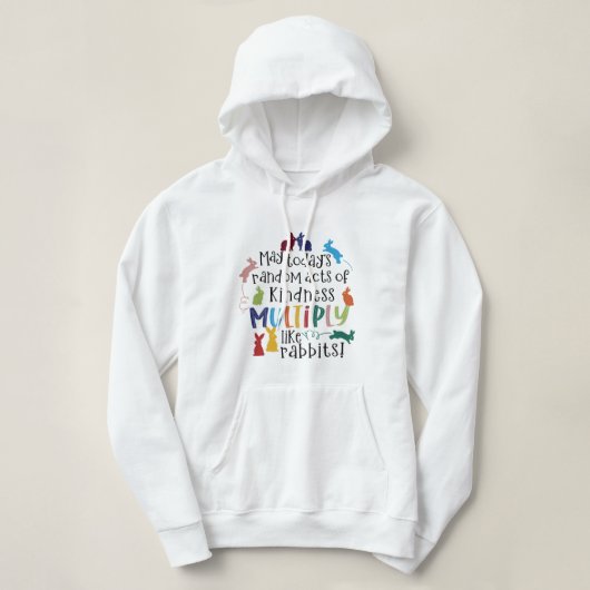 Pull À Capuche Citation de lapin motivée (Design devant)