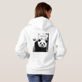 Pull À Capuche Citation du hameau à deux côtés Panda Bear Womens (Dos entier)