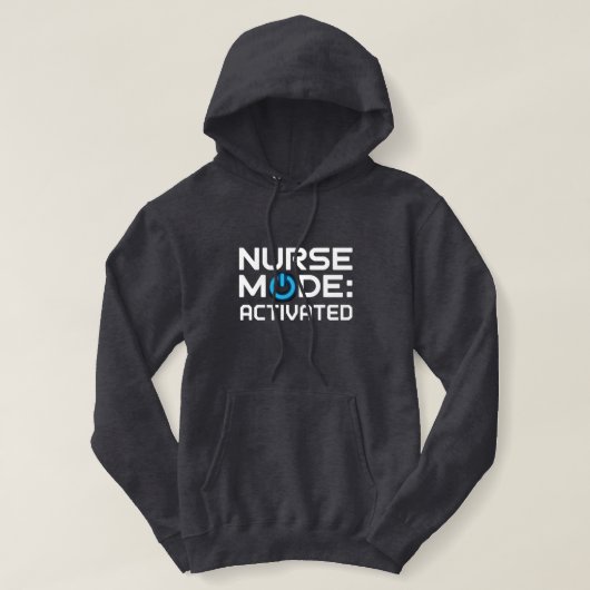 Pull À Capuche Citation Mode Infirmière Activé (Design devant)