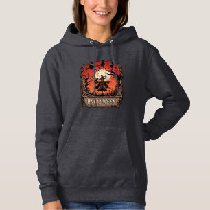 Pull À Capuche Citrouille d'Halloween Épouvantail Sorcières Plein