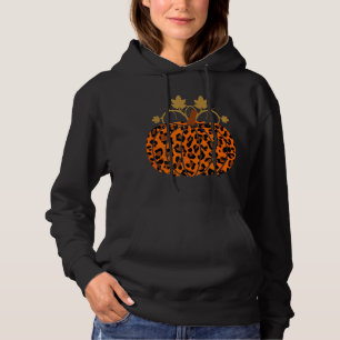 Pull À Capuche Citrouille Empreinte de léopard animal Halloween A