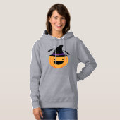 Pull À Capuche Citrouille Halloween Jack O Lantern Chauve-Souris (Devant entier)
