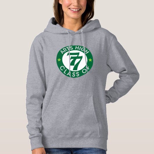 Pull À Capuche Classe Arts High School de 77 Logo (Devant)