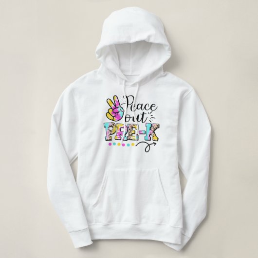 Pull À Capuche Classe pré-K Peace Out de 2022 Grad Graduation Don (Design devant)