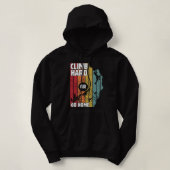 Pull À Capuche Climp hard or go home, hiking lovers (Design devant)