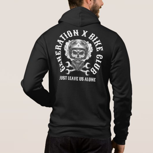 PULL À CAPUCHE CLUB DE VÉLO GÉNÉRATION X (Dos)