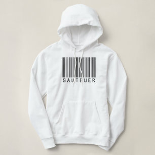 Pull À Capuche Code barre noir
