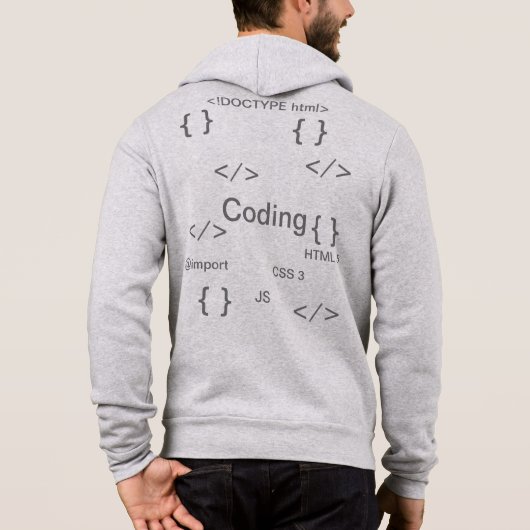 Pull À Capuche Codeurs/Sweat - shirt à capuche programmeur | HTML (Dos)