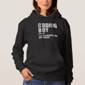 Pull À Capuche Coding Boy Definition Noun Software Developer Prog (Devant)