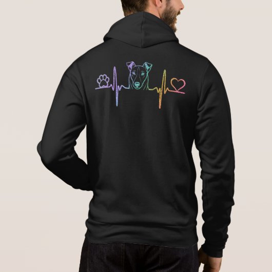 Pull À Capuche Coeur Clair (Dos)