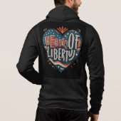 Pull À Capuche Coeur de la liberté (Dos)