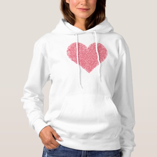 Pull À Capuche Coeur doux | Saupoudrer bébé (Devant)