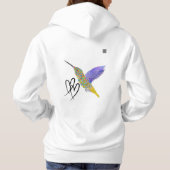 Pull À Capuche Colibris Colorés (Dos)