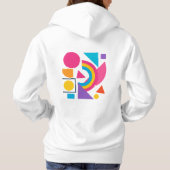 Pull À Capuche Colorful Geometric Shapes – Abstract Modern Design (Dos)
