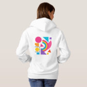 Pull À Capuche Colorful Geometric Shapes – Abstract Modern Design (Dos entier)