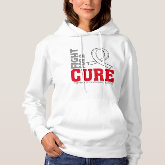 Pull À Capuche Combat de scoliose pour un traitement (Devant)