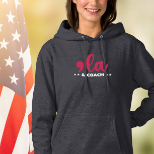 Pull À Capuche Comma la & Coach-Kamala Harris Tim Walz Dames Dark