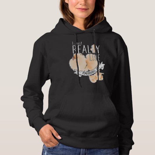 Pull À Capuche Comme les Poméraniens (Devant)