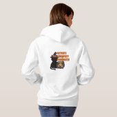 Pull À Capuche Compagnon parfait de sorcière | Halloween mignon (Dos entier)
