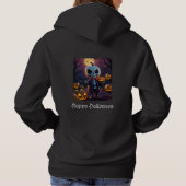 Pull À Capuche Compagnon squelette de champ de citrouilles (Dos)