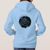 Pull À Capuche Conception d'amour de chat coupé (Dos)