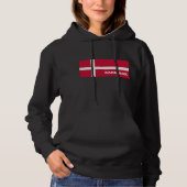 Pull À Capuche Conception danish flag (Devant)