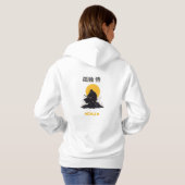 Pull À Capuche Conception d'art de ninja samouraï solitaire (Dos entier)