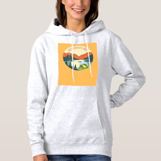 Pull À Capuche conception d'aventure (Devant)