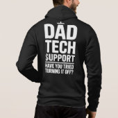 Pull À Capuche Conception de cadeau d'humour de papa tech – Drôle (Dos)