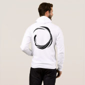 Pull À Capuche Conception de cercle de tourbillon abstrait – œuvr (Dos entier)
