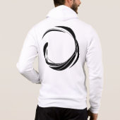 Pull À Capuche Conception de cercle de tourbillon abstrait – œuvr (Dos)