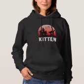 Pull À Capuche Conception de chat de maison hantée de chaton d'Ha (Devant)