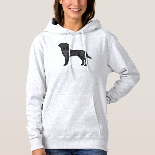 Pull À Capuche Conception de chien de dessin animé Labrador Retri (Devant)