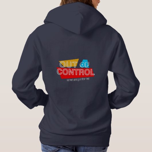 Pull À Capuche Conception de déclaration de typographie audacieus (Dos)