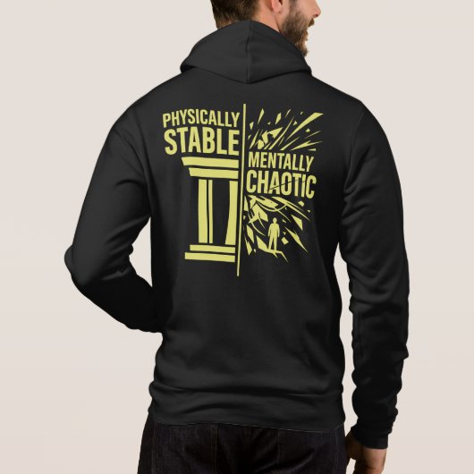 Pull À Capuche Conception de dualité stable physiquement et menta (Dos)
