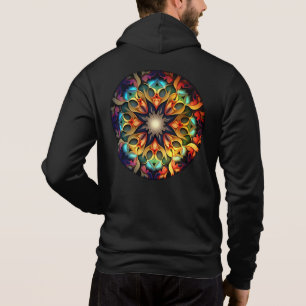 Pull À Capuche Conception de fleur de mandala kaléidoscope-23091