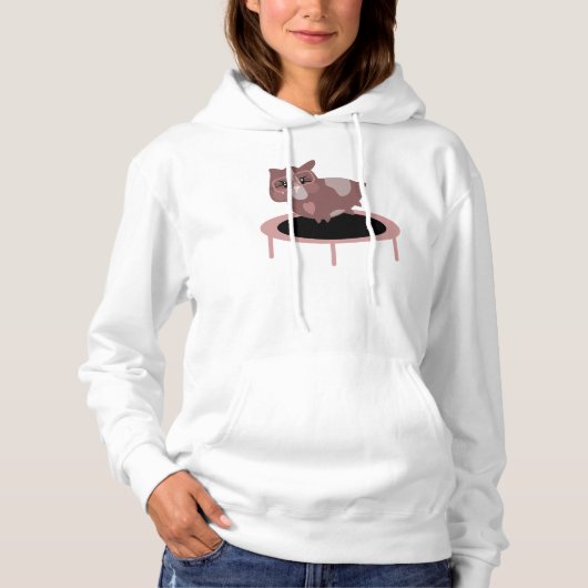 Pull À Capuche Conception de gym de fitness drôle de cochon d'Ind (Devant)