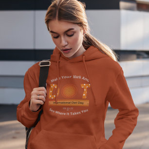 Pull À Capuche Conception de la journée internationale des points