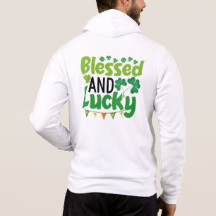 Pull À Capuche Conception de la Saint-Patrick bénie et chanceuse-