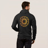 Pull À Capuche Conception de mandala unique doré-95747 (Dos entier)