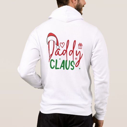 Pull À Capuche Conception de Noël Papa Noël-60094 (Dos)