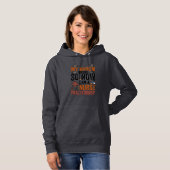 Pull À Capuche Conception de sorcière d'infirmière praticienne dr (Devant entier)
